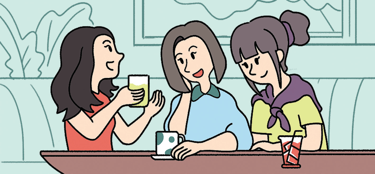 Minh họa thật trong giáo trình: Quán cà phê